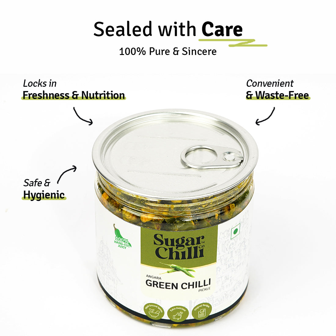 Angara Green Chilli Pickle