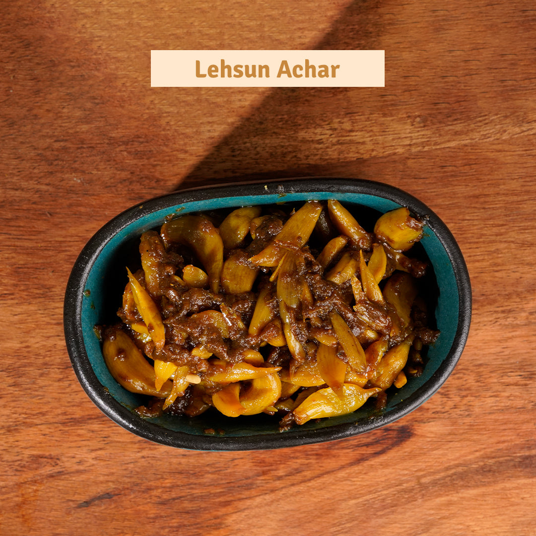 Home-made Himalayan Garlic Pickle (Food-Grade Safe Pouch)