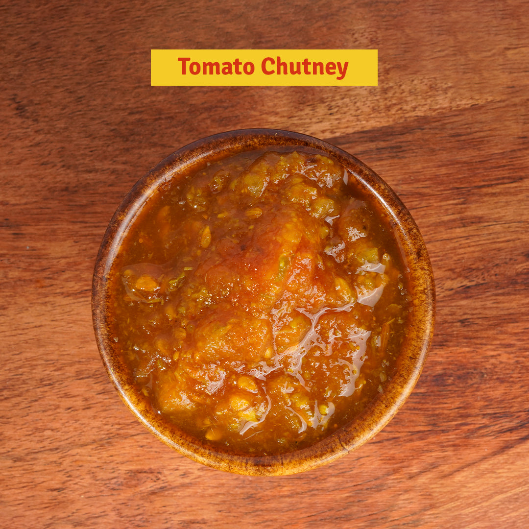 Hand-Crushed Tomato Chutney (Made with 65% Fresh Tomatoes)(Food-Grade Safe Pouch)