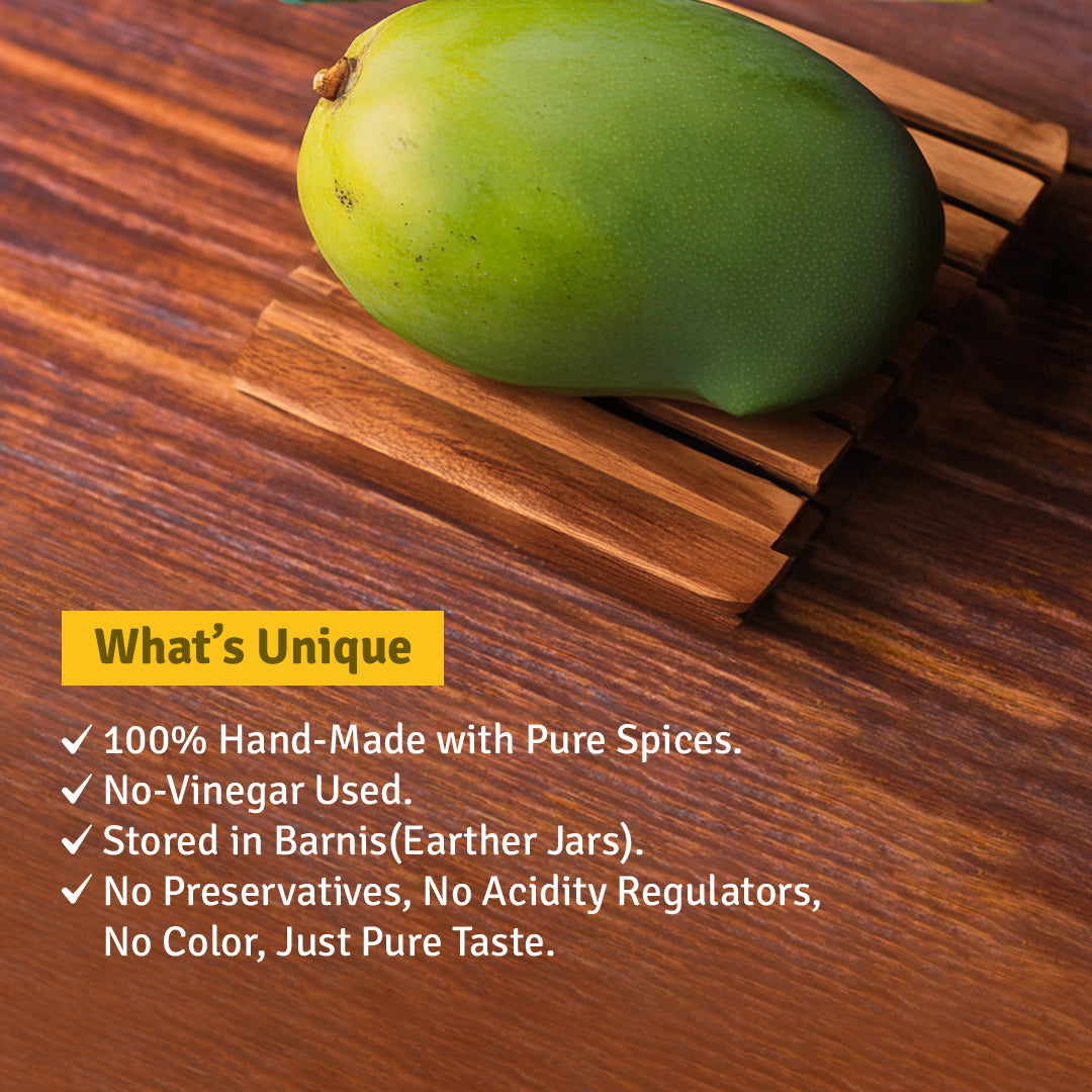 Home-made Mango Pickle (Food-Grade Safe Pouch)