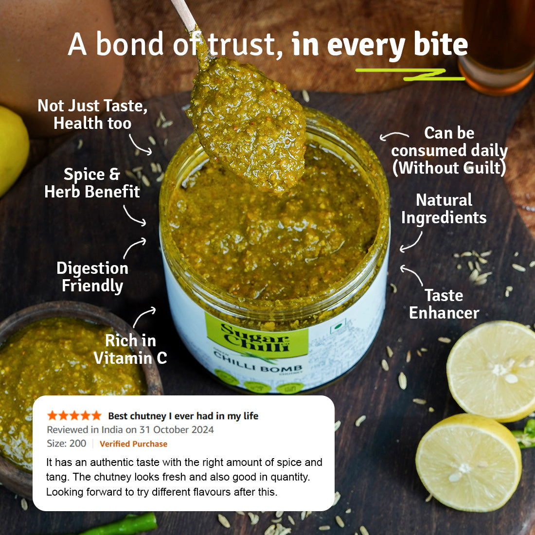 Green Chilli Bomb Chutney