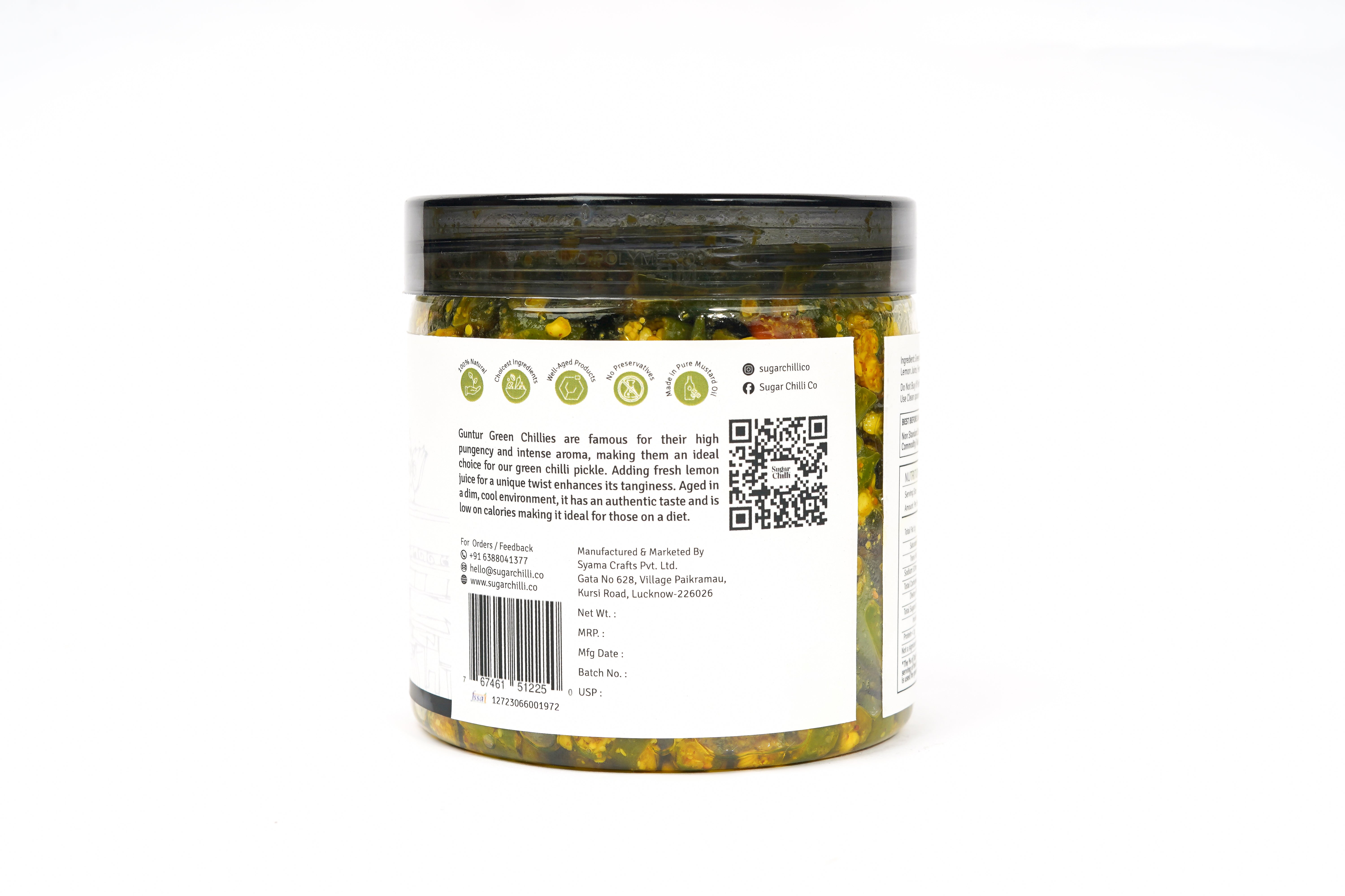 Angara Green Chilli Pickle