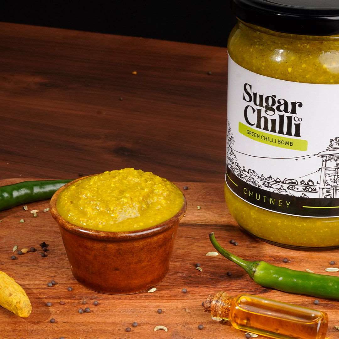 Hari Mirch Bomb Chutney - Sugar Chilli Co.