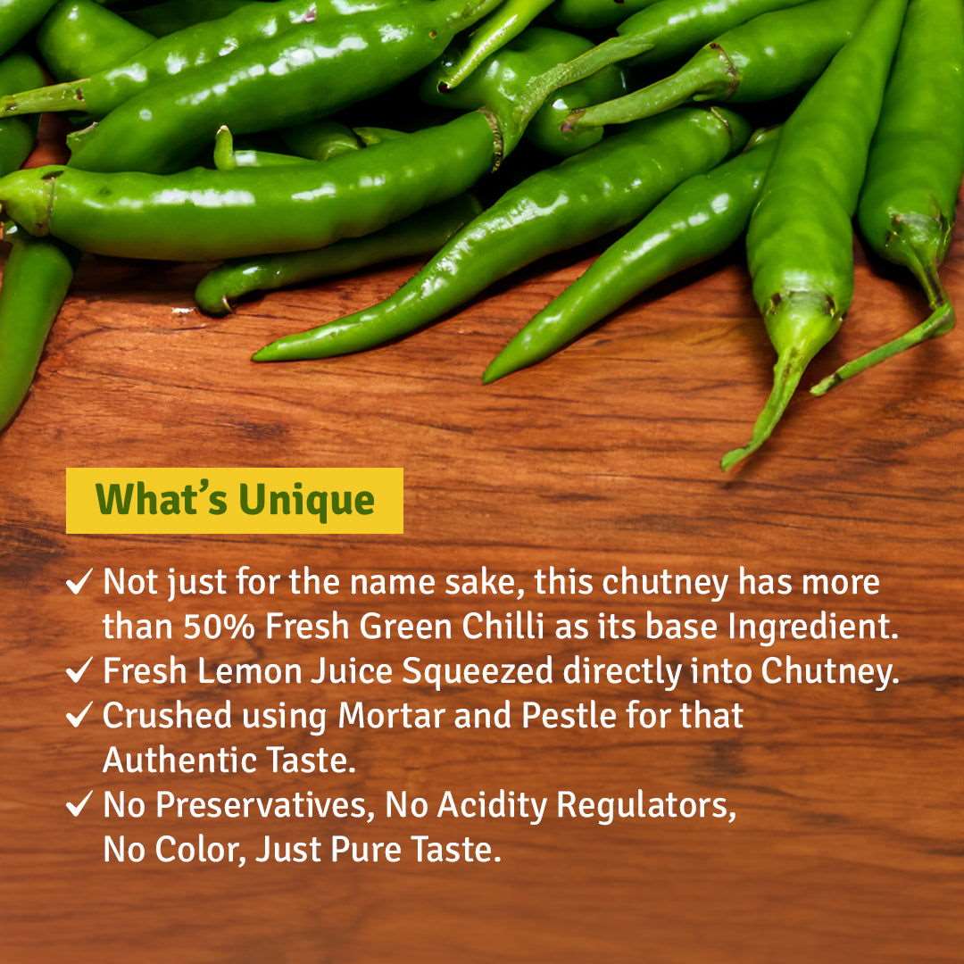 Hari Mirch Bomb Chutney - Sugar Chilli Co.