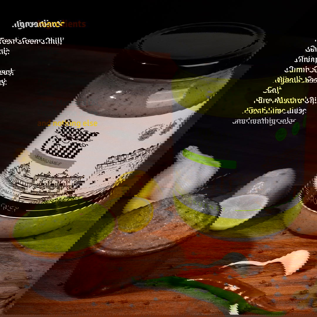 Hari Mirch Lehsun Chutney - Sugar Chilli Co.