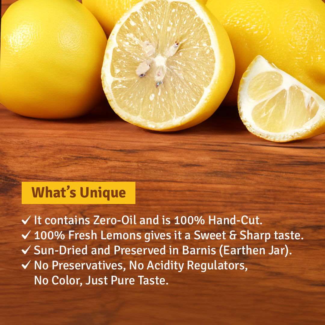 Khatta Meetha Neebu Achar - Sugar Chilli Co.