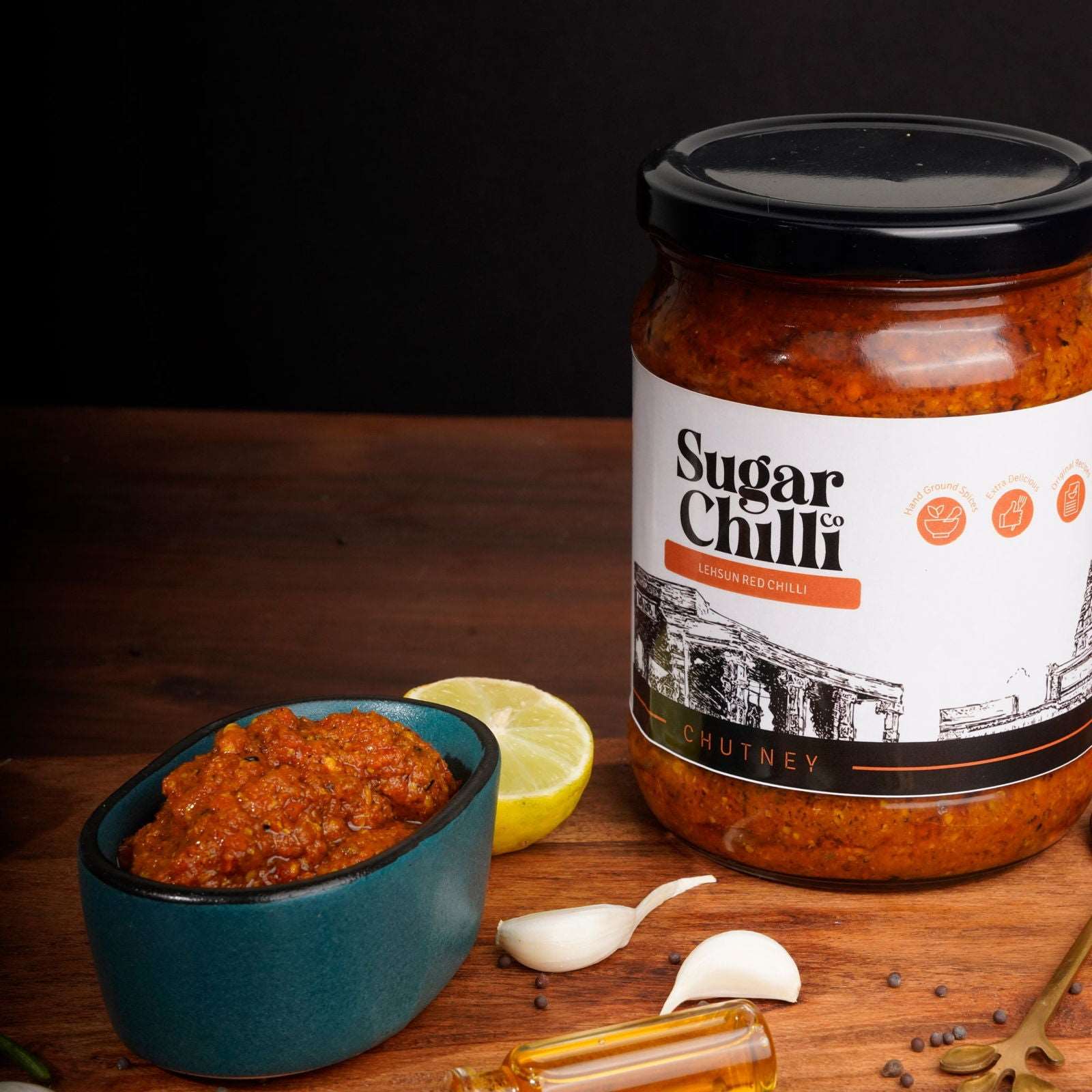 Lal Mirch Lehsun Chutney - Sugar Chilli Co.