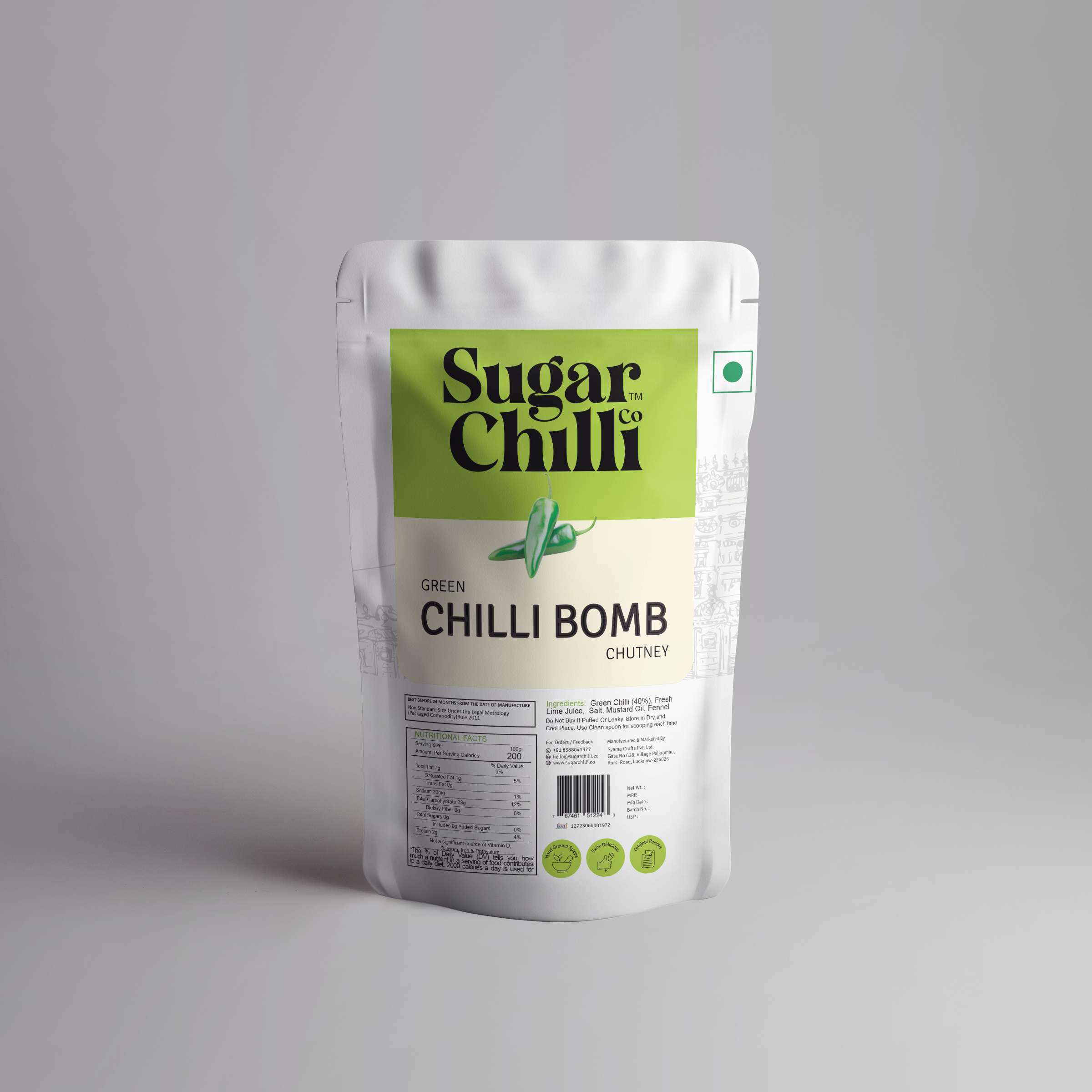 Green Chilli Bomb Chutney